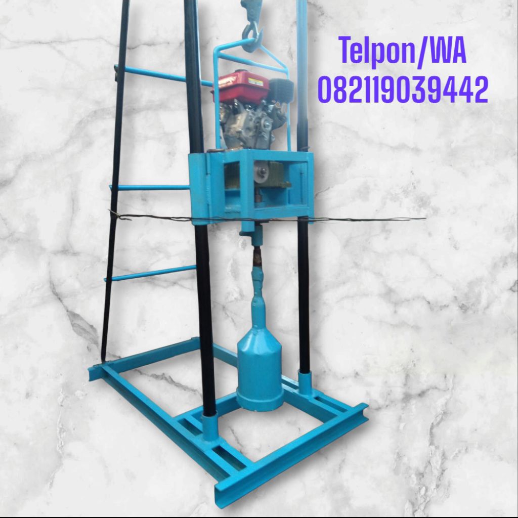 PROMO mesin bor sumur borepile type chain block penggerak di tengah - mesin bor tanah - mesin bor su