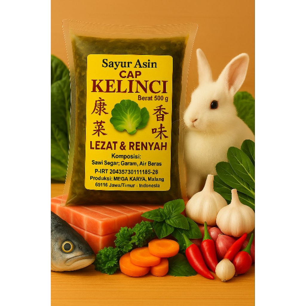 

Sayur Asin Kelinci 2pcs (1kg)