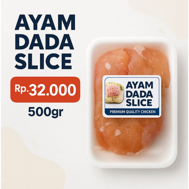 

Dada ayam slice 500gr