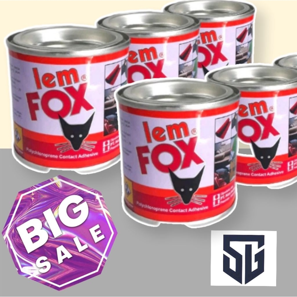 

fox lem kuning 70gr lem fox serbaguna kaleng kecil