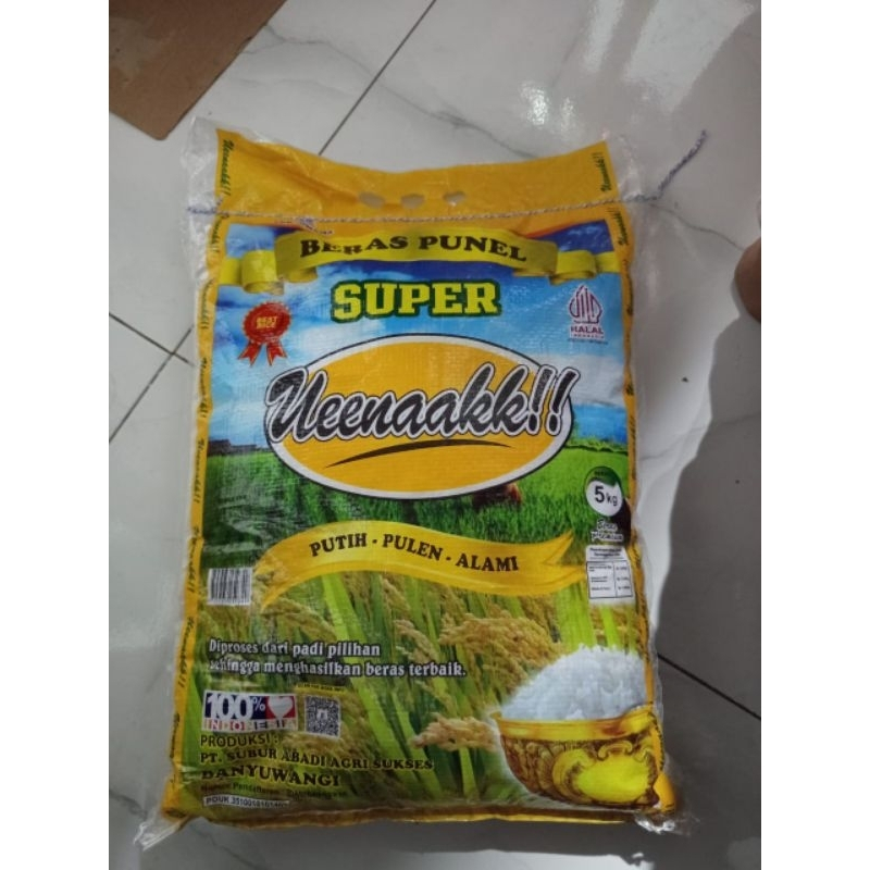 

BERAS PUNEL MERK UENAK KEMASAN 5KG