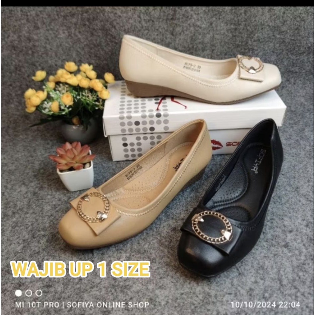 [BISA COD] SOFIYA ORI 8075 3 SEPATU WANITA IMPORT / FLAT SHOES 2CM / FLATSHOE / FLATSHOES / BALET