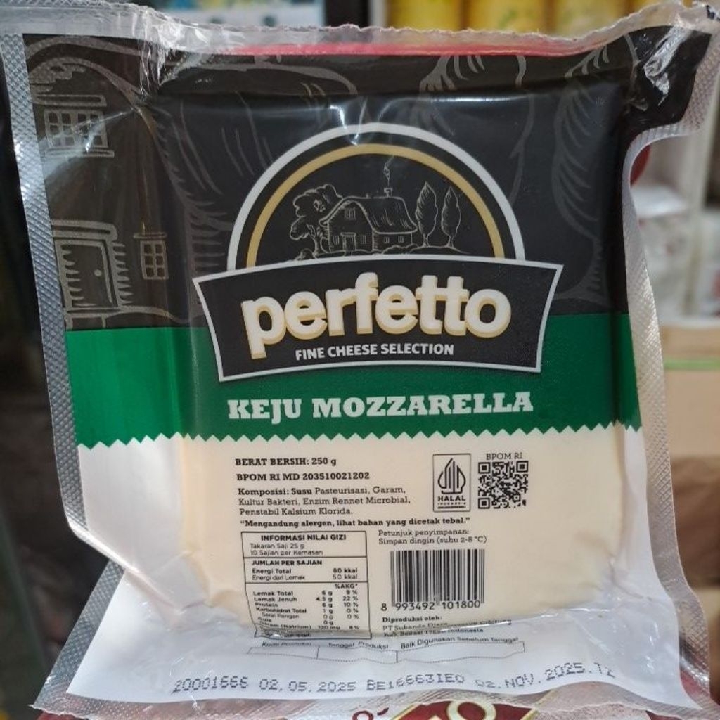 

keju mozarella porfetto 250 gram
