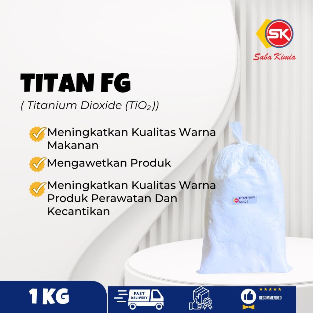 

Pemutih Makanan | Titanium Dioxide 1 KG