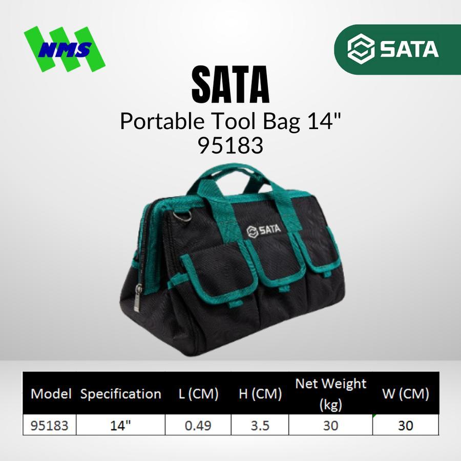 Tas Perkakas SATA 95183 Portable Tool Bag 14" Inch