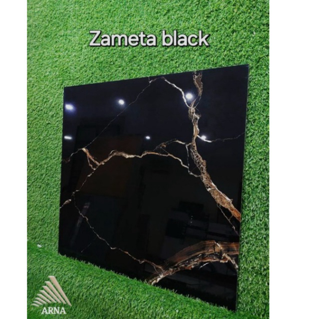 Granite lantai Arna 60x60cm Zameta black