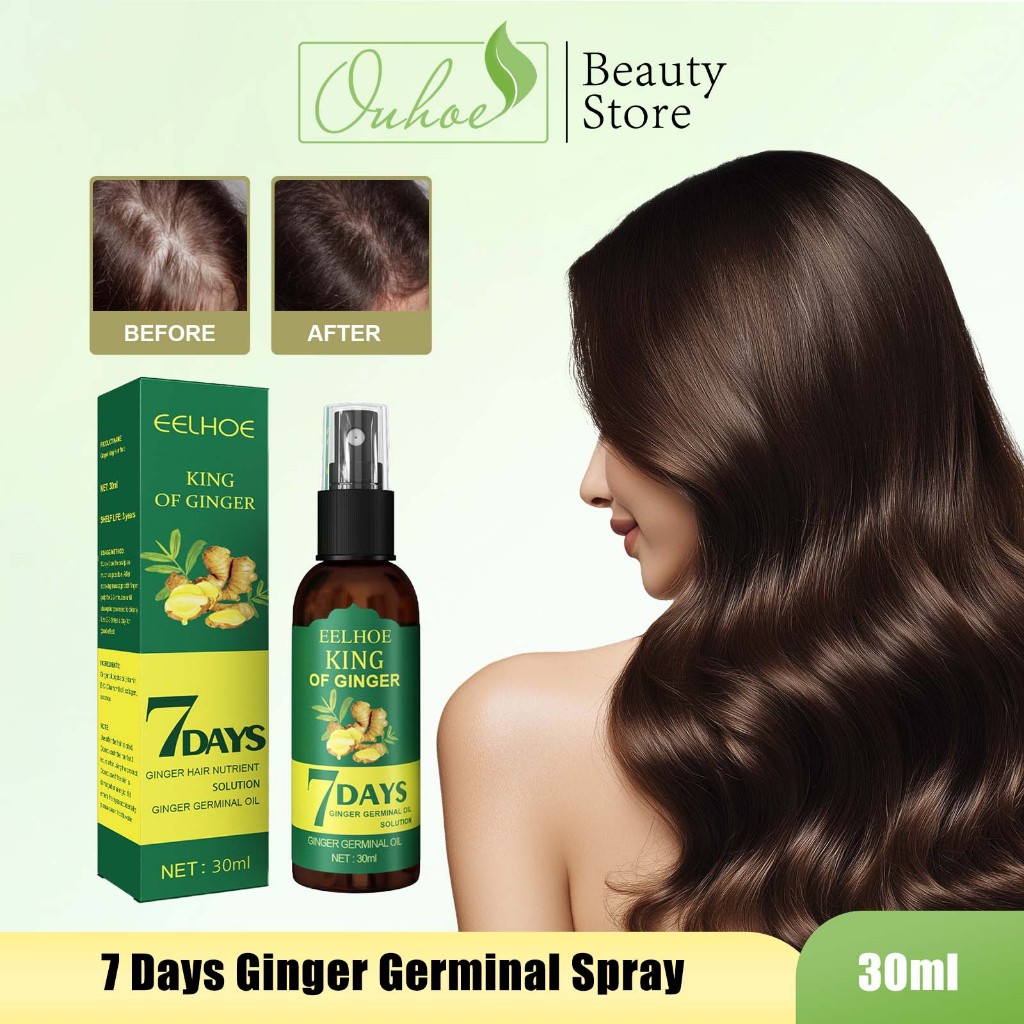 EELHOE King Of Ginger 7 Days Ginger Oil 30ml - Cairan Essence Penumbuh Rambut Serum/Penumbuh Rambut 