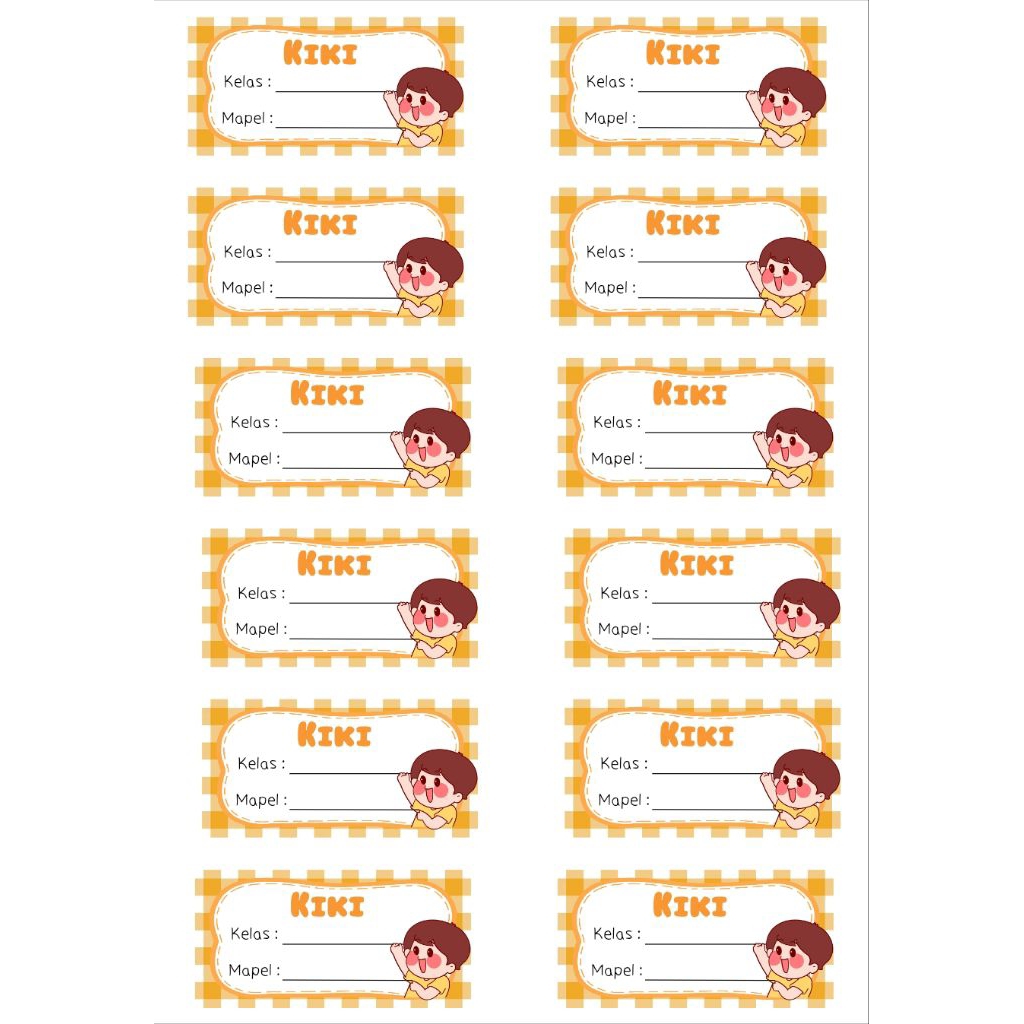

Stiker nama