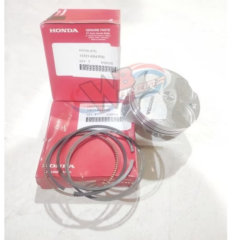Sparepart CBR 250RR - Piston Seher dan Ring Seher Standar OS 0 Honda CBR 250RR 2 Cylinder Original H