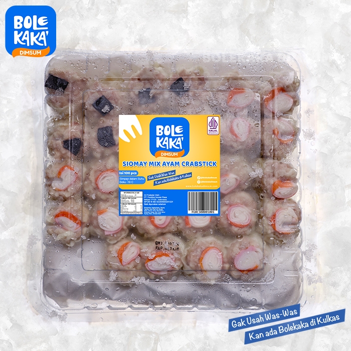 

Dimsum Mix B isi 100/ Siomay Mix Ayam Crabstick Bolekaka Dimsum