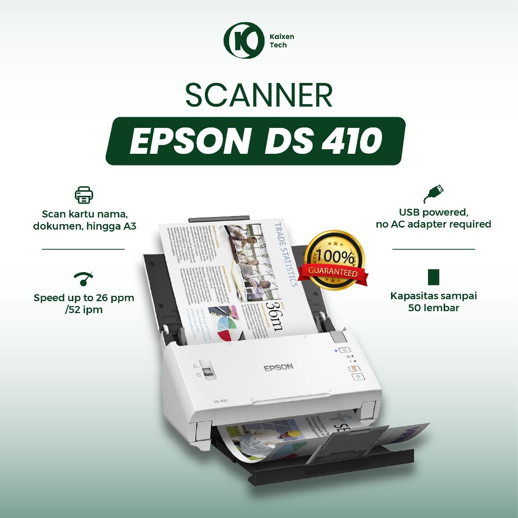 Scanner Epson DS410 Scanner Original