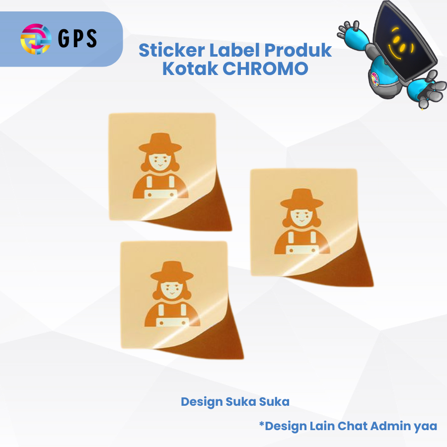 

GVIBES - CUSTOM CETAK STIKER LABEL KOTAK ANTI AIR CUSTOM KEMASAN PRODUK BAHAN CHROMO