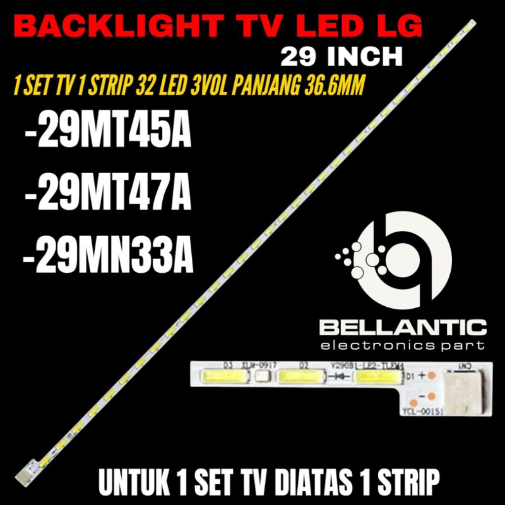 BACKLIGHT TV LED LG 29 INCH 29MT45A-29MT47A-29MN33A BACKLIGHT TV LG