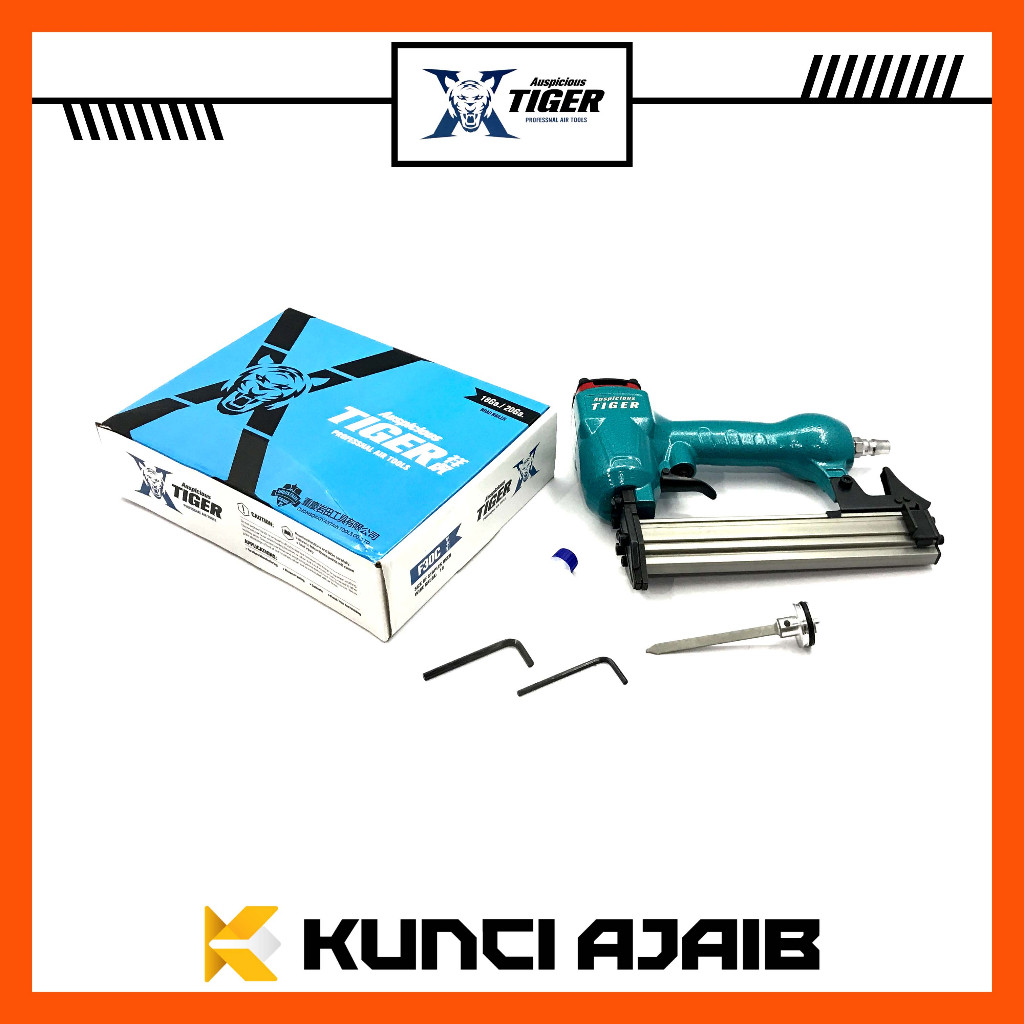 

TIGER Brad Nailer F30 - Mesin Alat Paku Tembak Angin Staples Air Stapler Gun