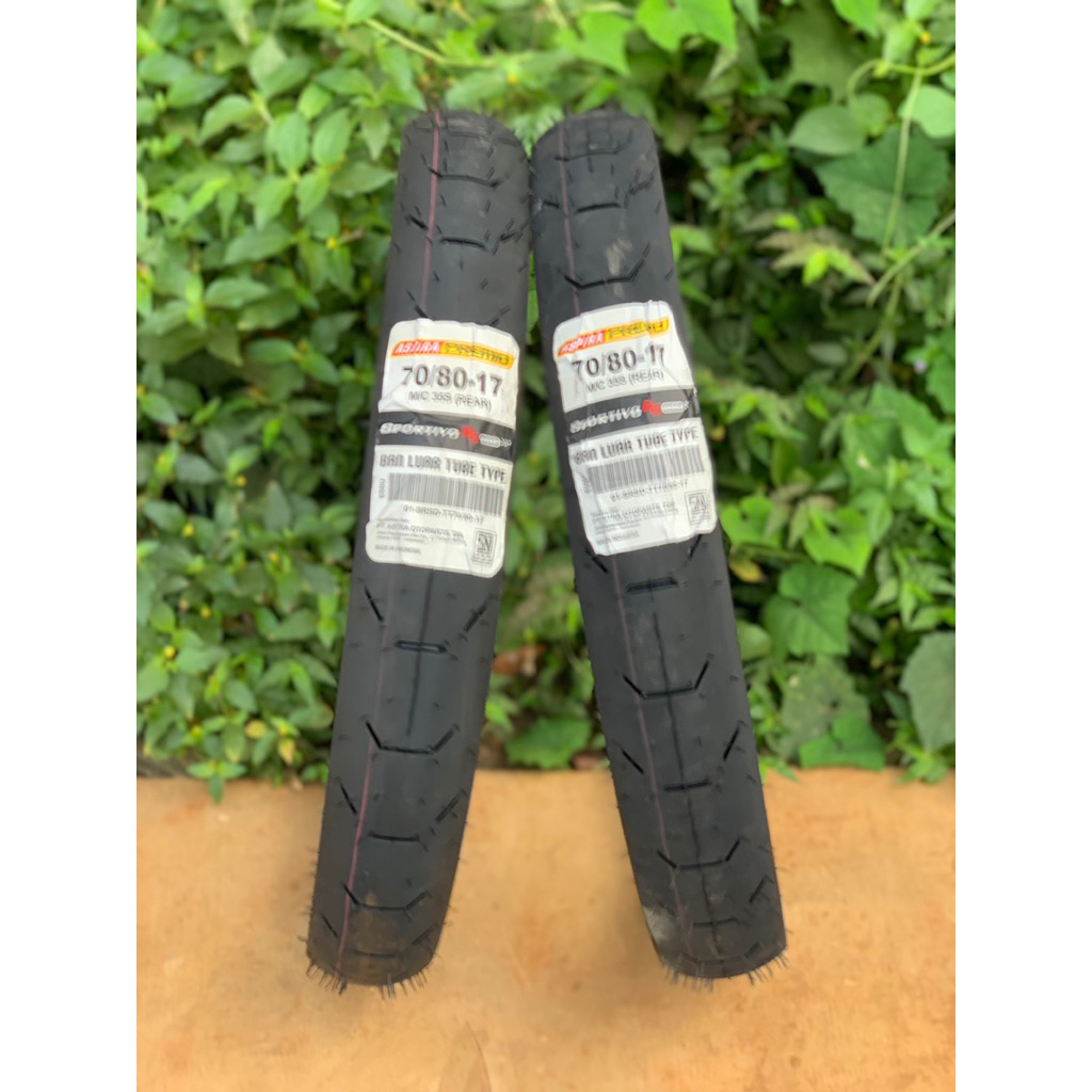 [Ready Cod] Ban Aspira Premio Sportivo Drag Tubetype (70/80-17) Soft Compound Drag Ring 17 / Ban Bal