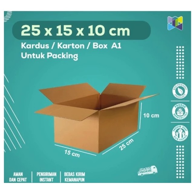 

Dus Coklat Ukuran 25x15x10 cm 1000 pcs