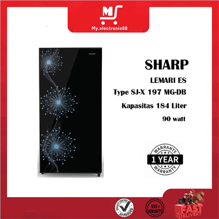 SHARP KULKAS 1 PINTU SJ-197MG-DB