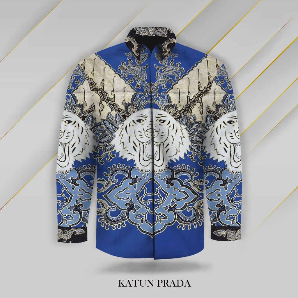 Kain Batik Tulis Harimau Kemeja Lengan Panjang Batik Gaia Batik Gaia Kain Batik Tulis Harimau - Maha