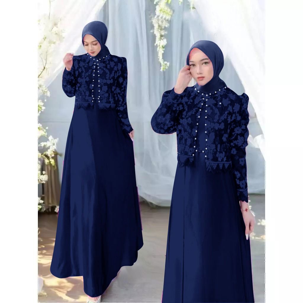PG Dress Gamis Salvana slv-xc8/Wisuda/Tunangan/Pesta/Lebaran/kondangan terbaru rekomendasi baju wani