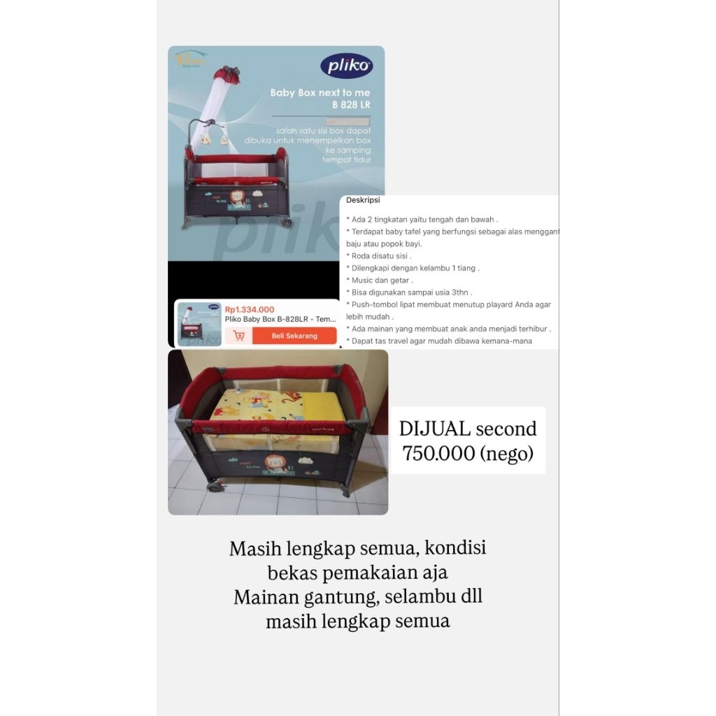 PRELOVED BOX Bayi pliko next to me