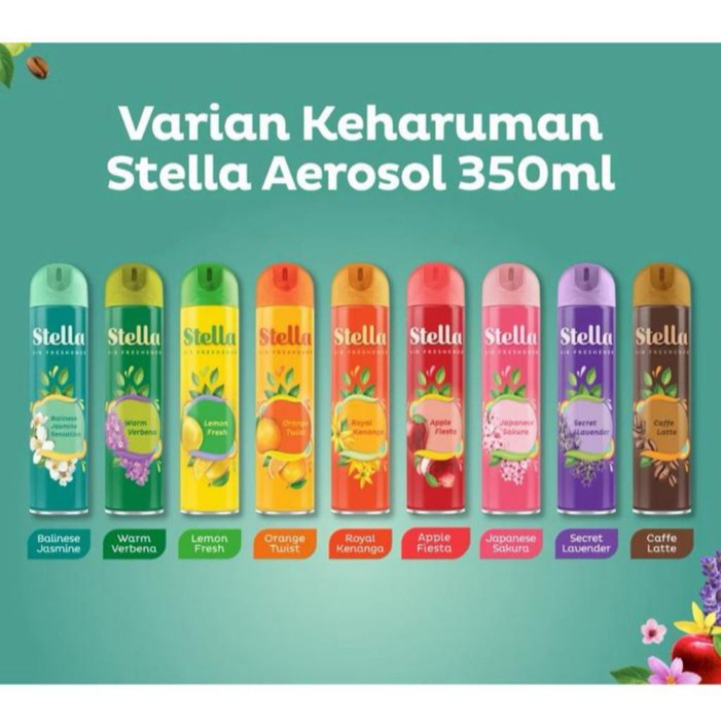 stella aerosol spray 350 ml pengharum ruangan