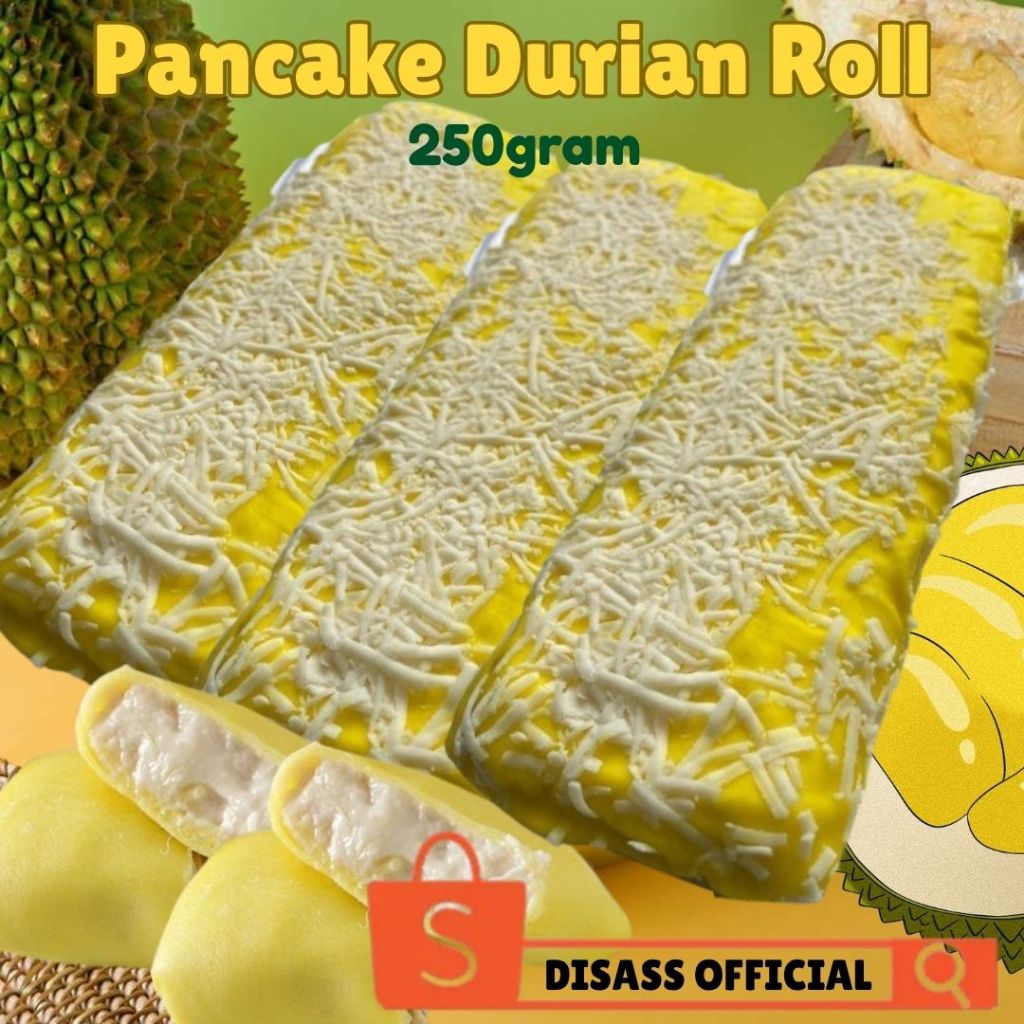 

FROZEN FOOD PANCAKE DURIAN ROLL 250GRAM - DISASS JOGJA