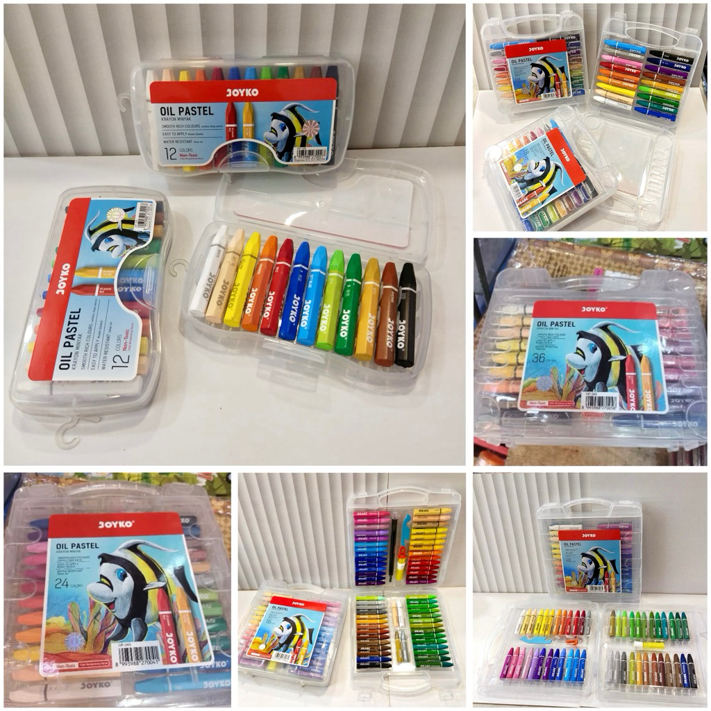 

KRAYON CRAYON MERK JOYKO OIL PASTEL 12/18/24/36/55 WARNA