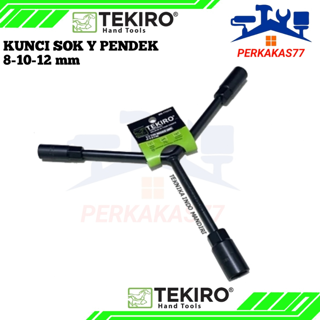 Kunci Sock Y Tekiro Long pendek 8-10-12mm / Sok Y Panjang / Kunci Y