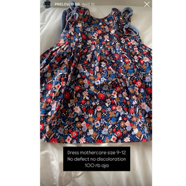 PRELOVED dress mothercare