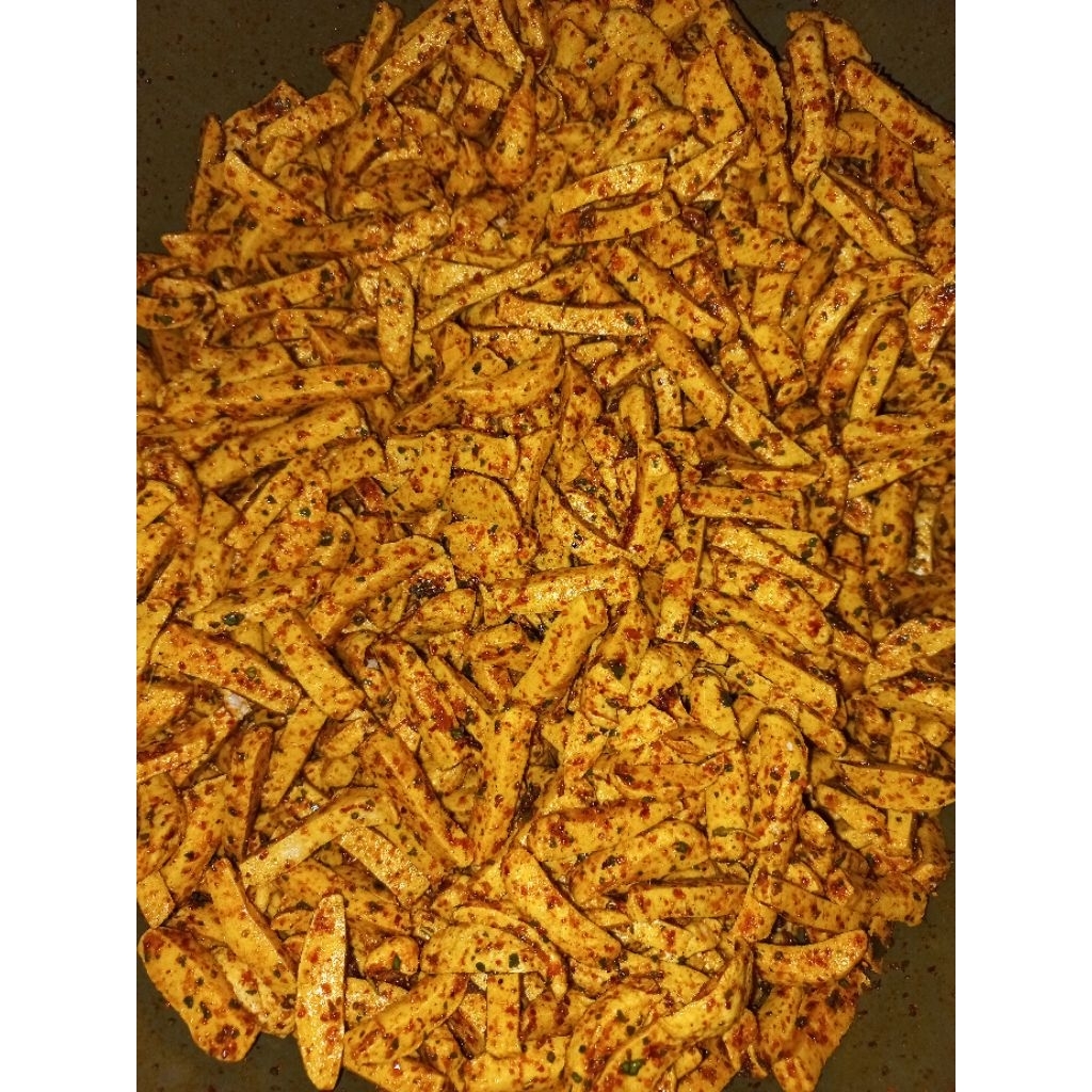 

Basreng pedas kriuk daun jeruk 500-1000gr