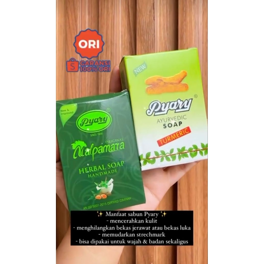 PROMO Sabun PYARY NALPAMARA [BPOM] Original Herbal Soap | Sabun Arab / Kunyit / Saffron Grosir & Ece