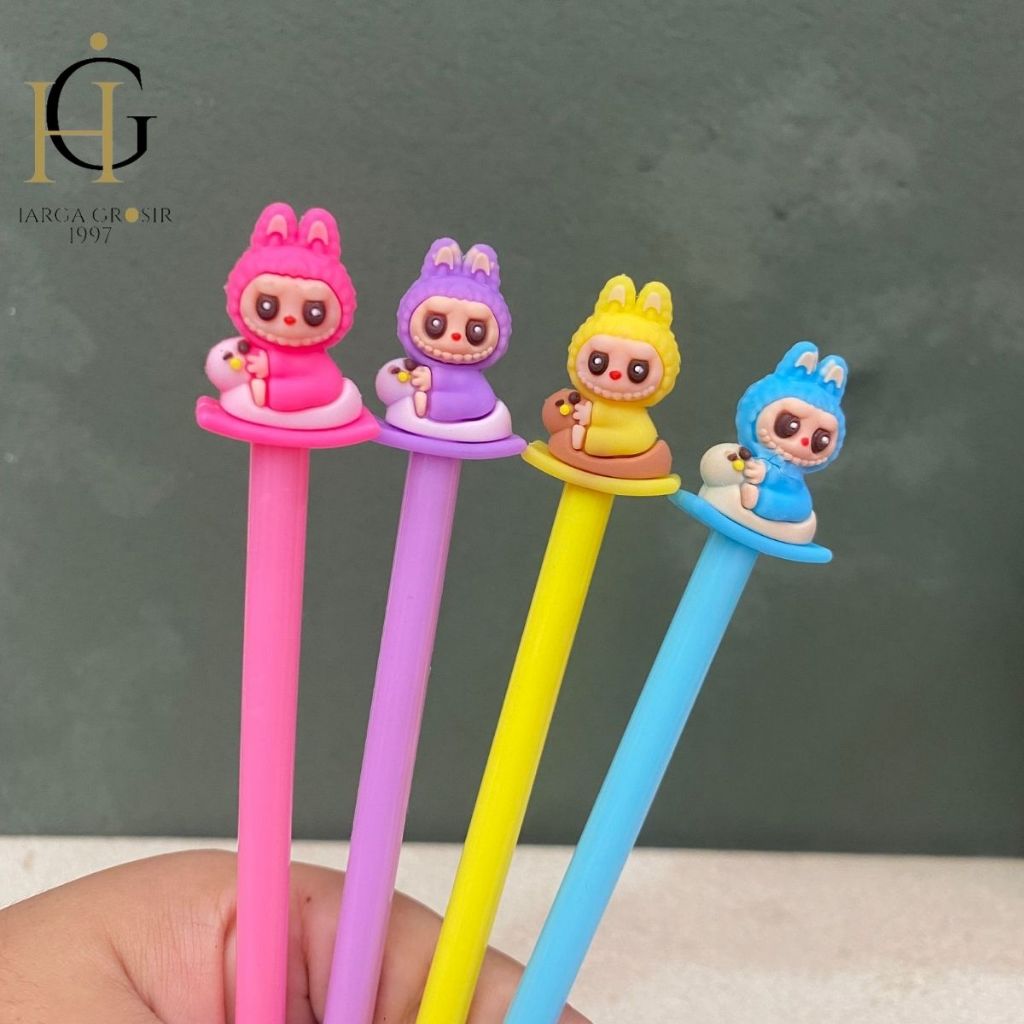 

1PCS PULPEN GEL LABUBU NAIK CAPYBARA PGK-1911 PEN LUCU IMUT KADO UNIK