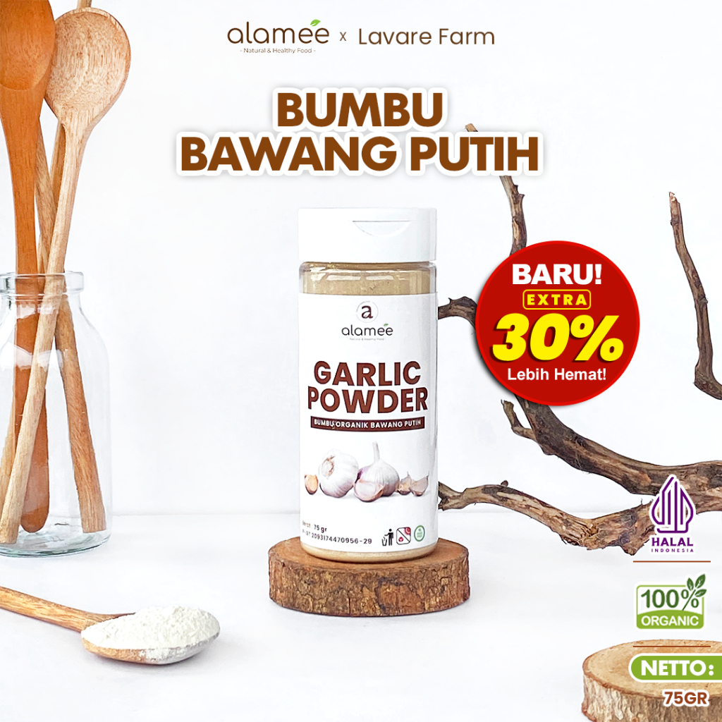 

Bawang Putih Bubuk Garlic Seasoning Powder Bumbu Masak Dapur Organik Rempah Rimpang Murni Asli 75g BUMA