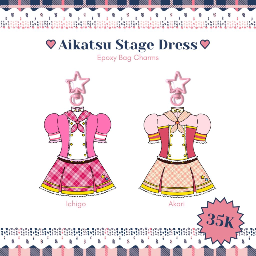 Aikatsu Stage Dress Coordinate Keychain Bags Charms