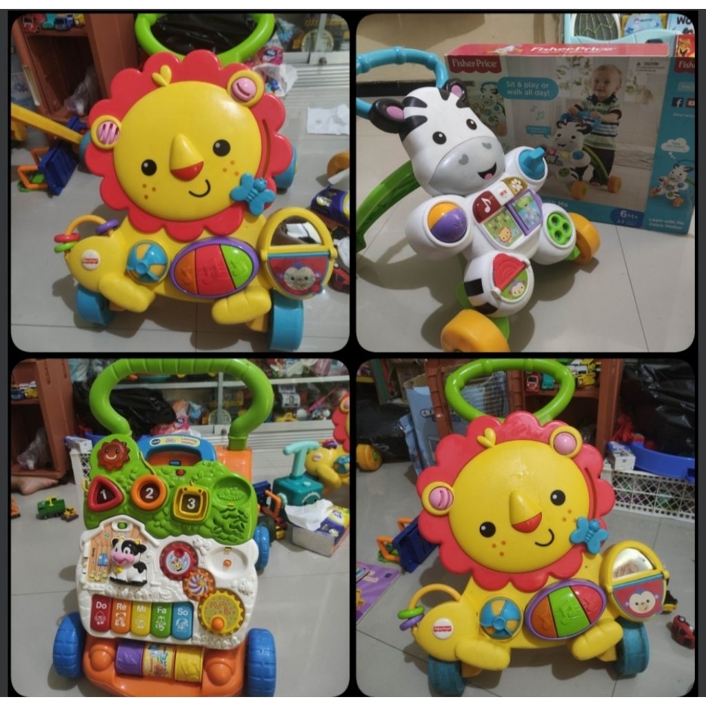 PRELOVED ✅ Pushwalker bayi FisherPrice Lion Push Walker Baby - Vtech - Zebra