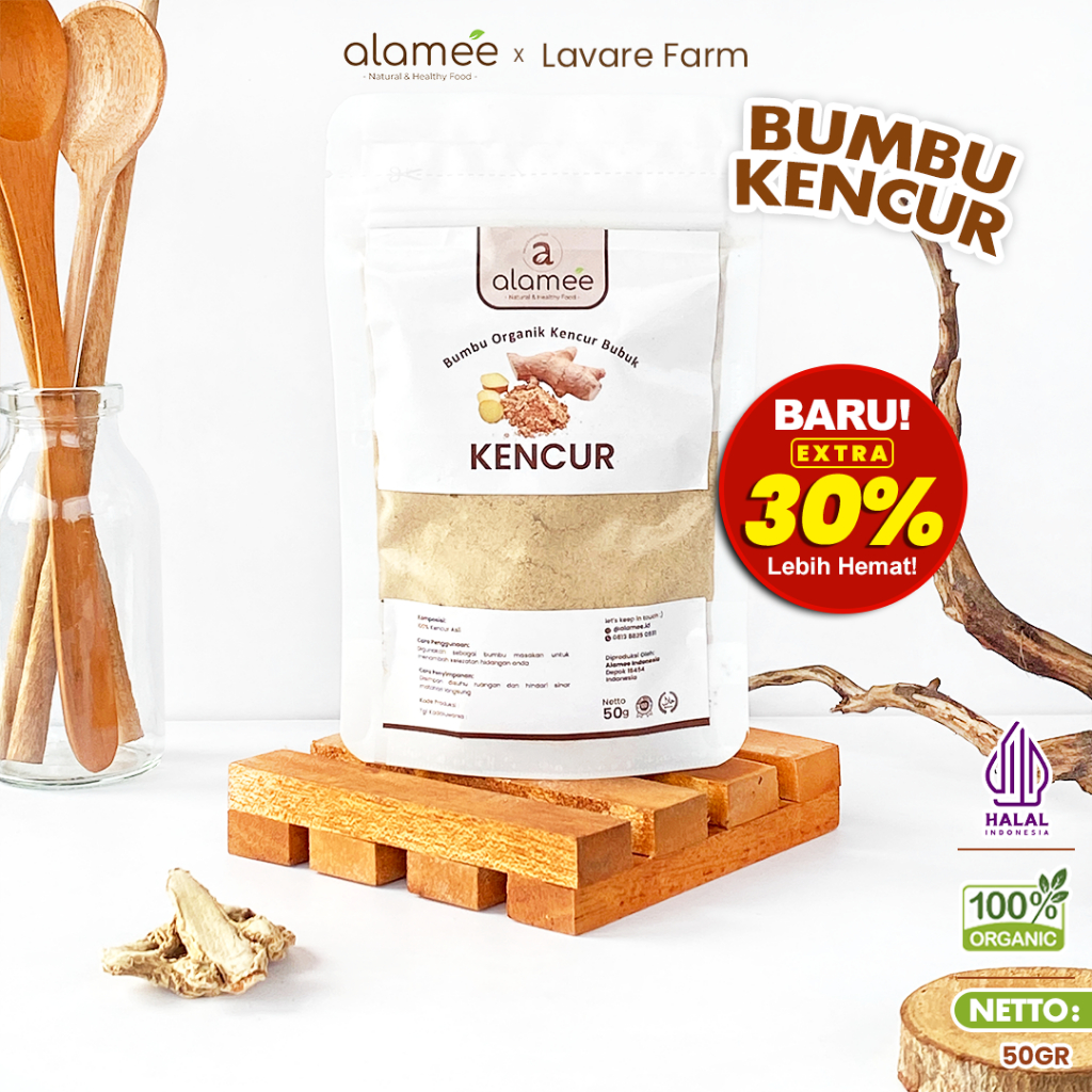 

Kencur Bubuk Rempah Rimpang Murni Asli Tanpa Campuran Bumbu Dapur Organik 50gram