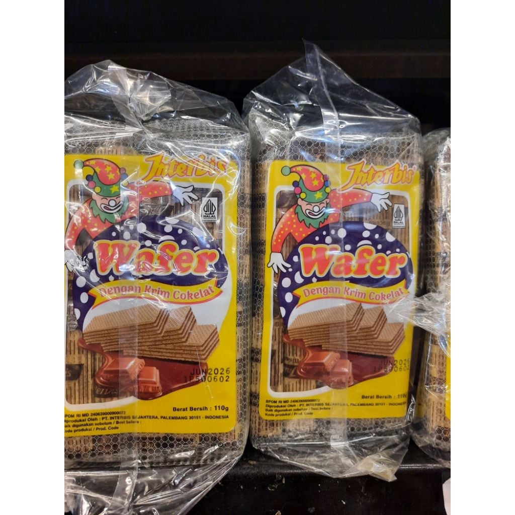 

INTERBIST WAFFER BISKUIT COKELAT isi6pak