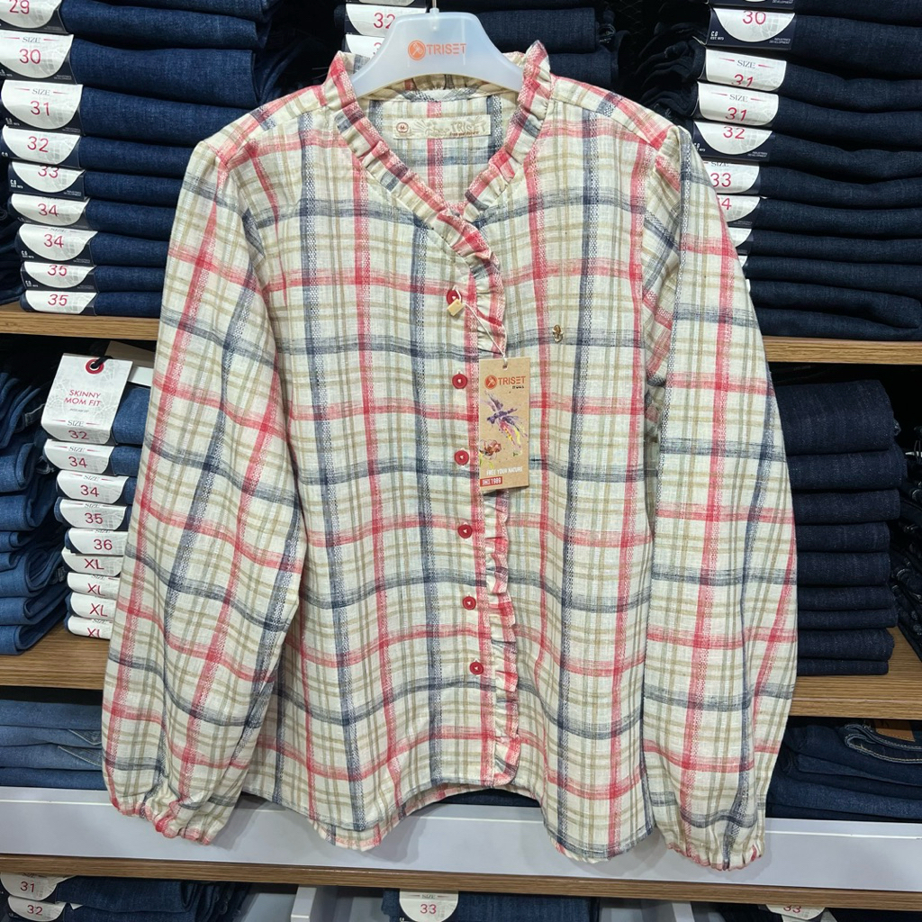 TRISET - Kemeja Terbaru Triset Original , Kemeja Wanita Terbaru