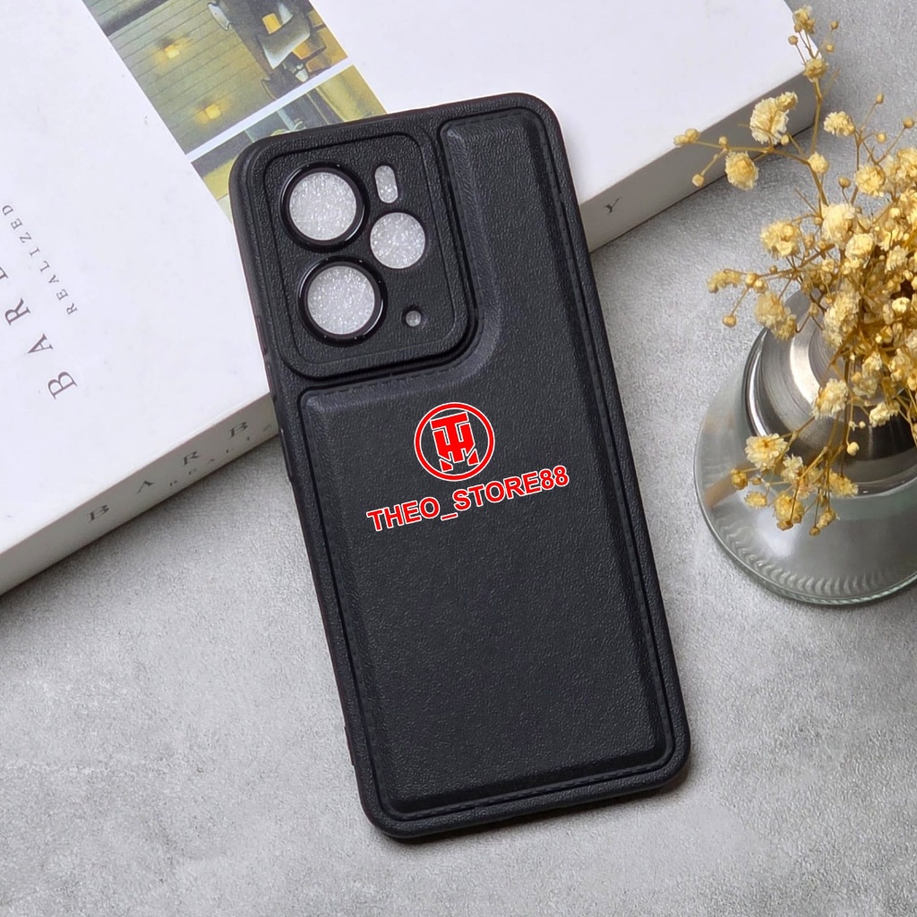 REALME 14 5G REALME 14T  CASE LEATHER PRO BLACK REALME 14 5G REALME 14T