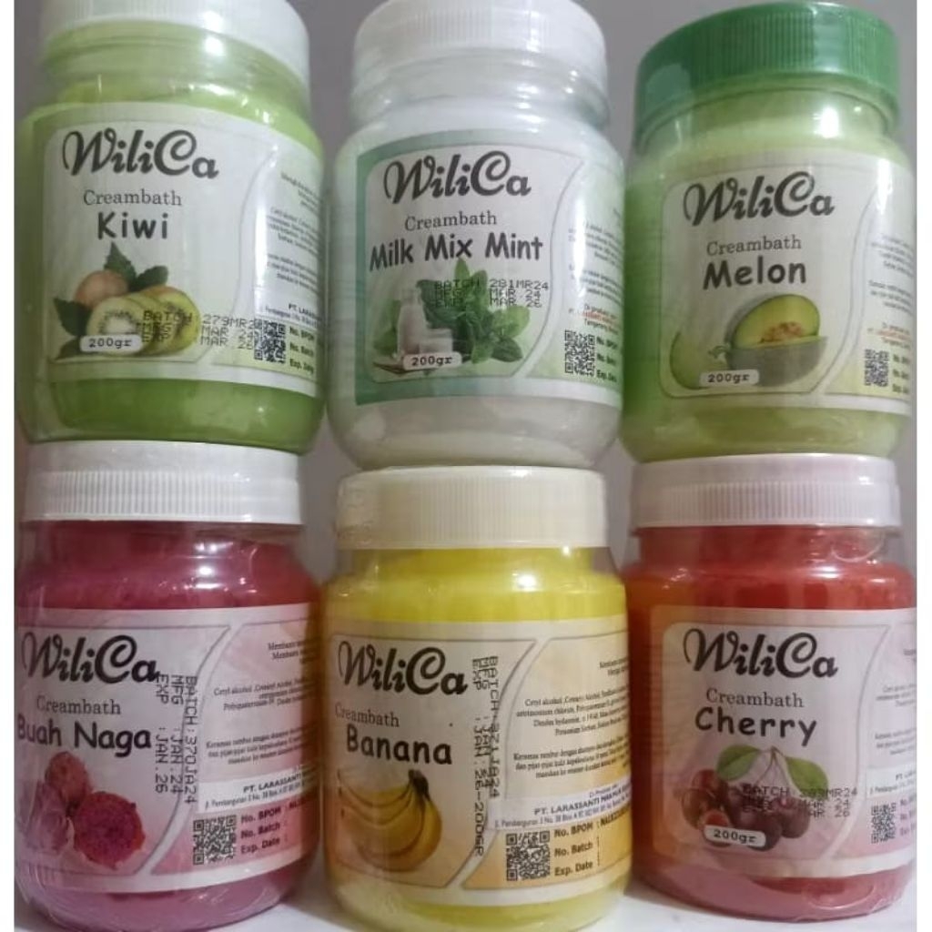 WILICA CREAMBATH POT 200ML / CREAMBATH BUAH MURAH BPOM