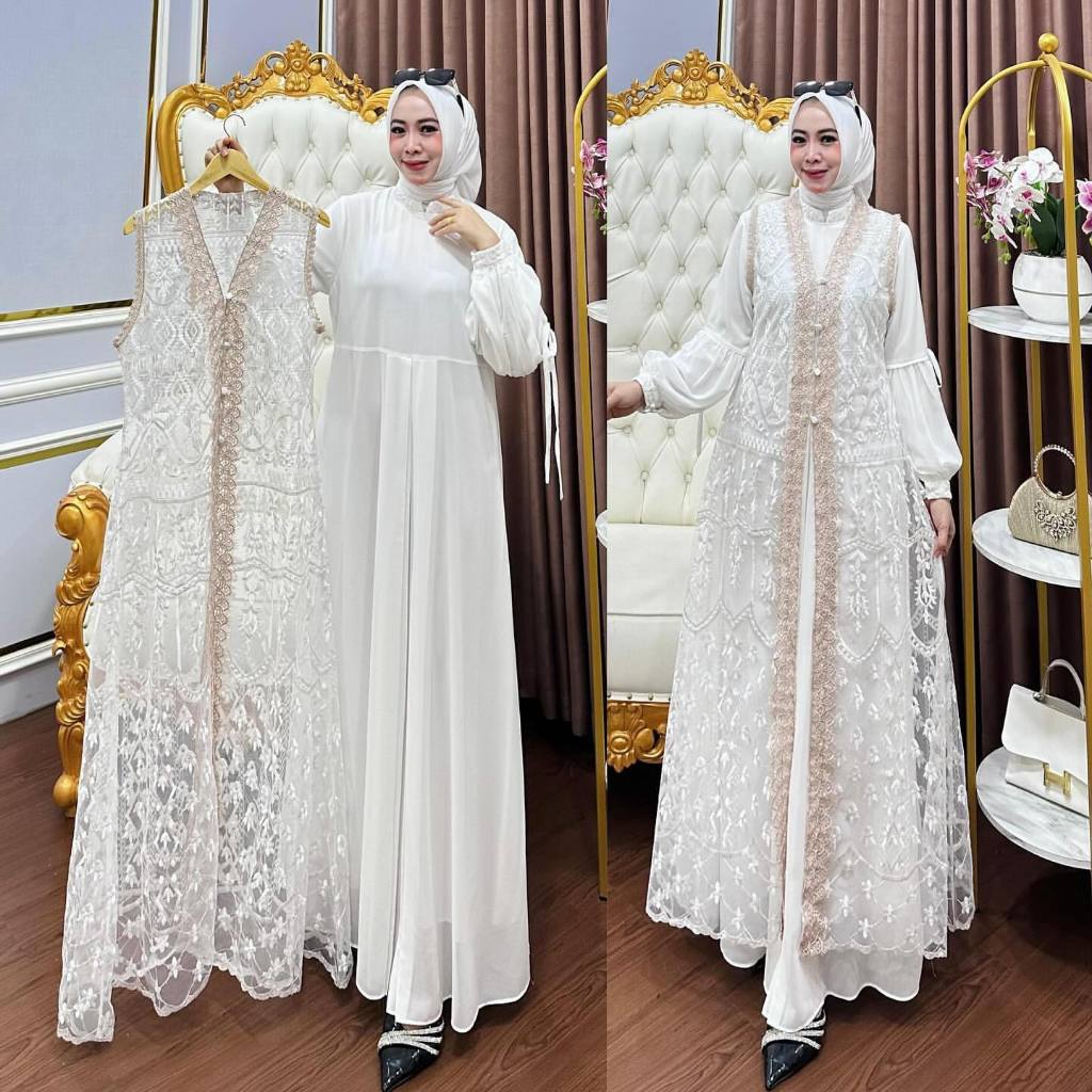 Gamjs Gammis Simple Elegan Gamiss Pesta Kondangan Long Dress Mewah Gamia Gmis Gamis Bju Wnta Dewasa 