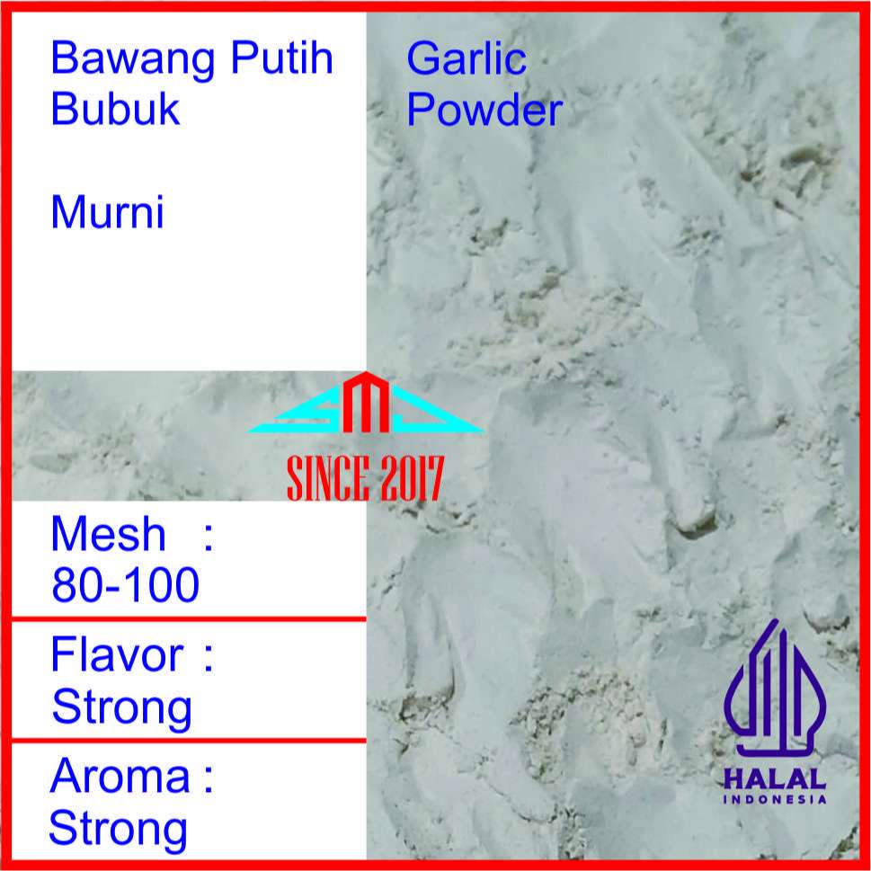 

Bawang Putih Bubuk Murni 1 kg / Pure Garlic Powder 1000 gram LINYI / Rempah / Bumbu Masak / Spices