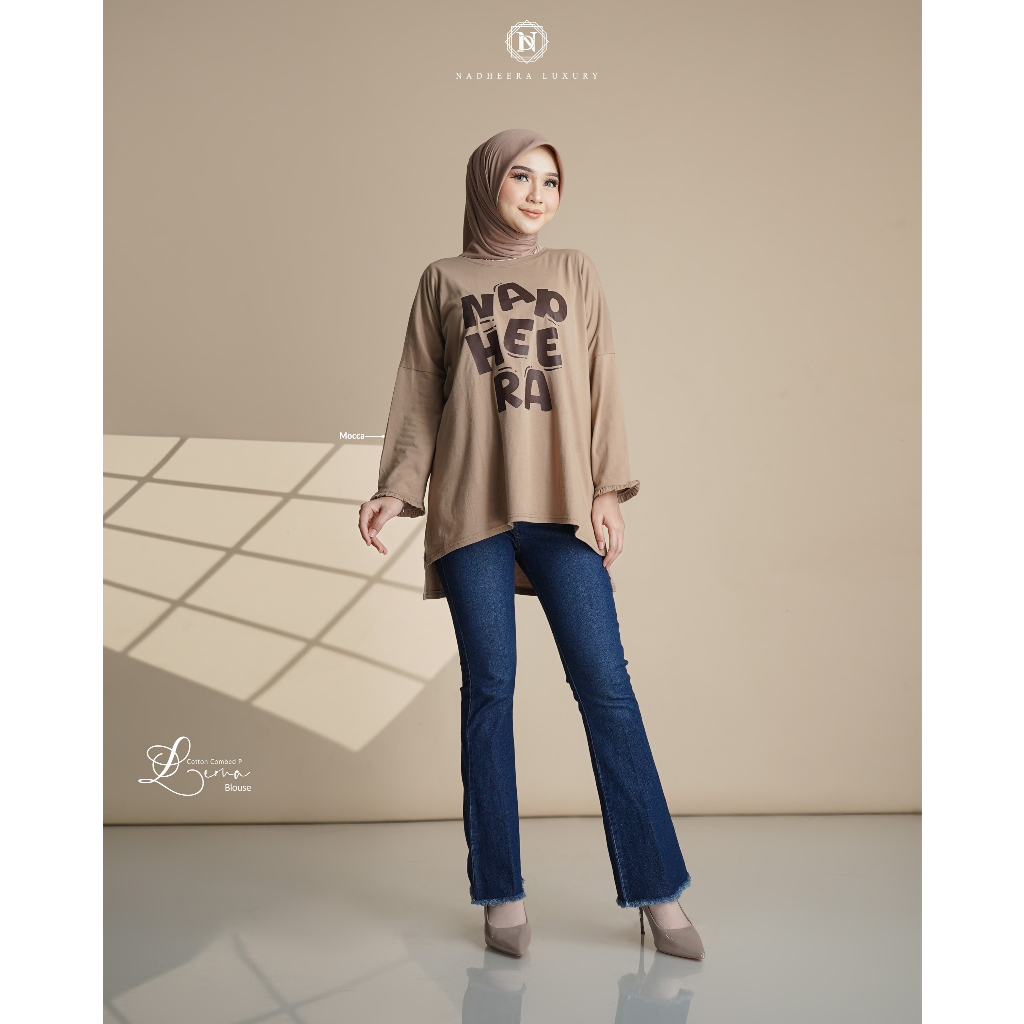 BLOUSE SIMPLE PROMO // LEONA BLOUSE NADHEERA LUXURY TERBARU // BLOUSE NADHEERA LUXURY TERBARU // NAD