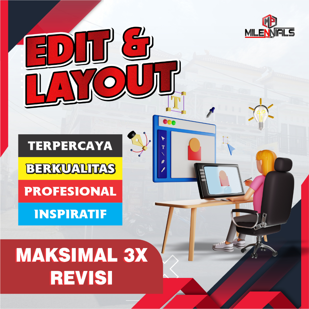 Jasa Cetak Custom + Desain (Kartu Nama, Stiker, Dll)