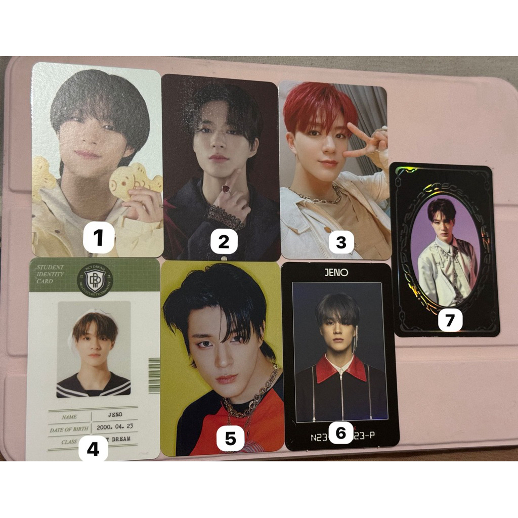 pc jeno nct dream lee jeno nct official snowboarder rockstar access card studend id card yearbook re