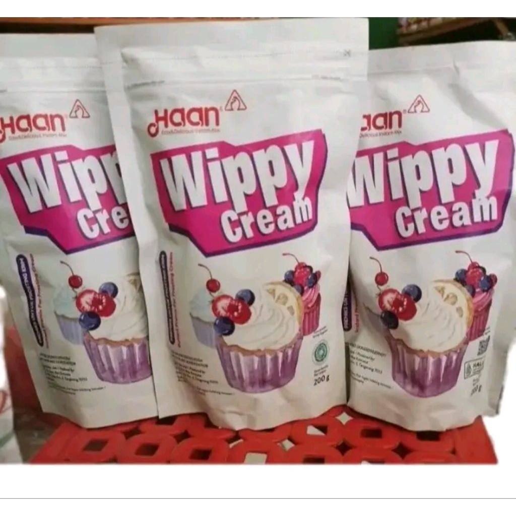 

2 pcs Wippy cream cap haan 200gr