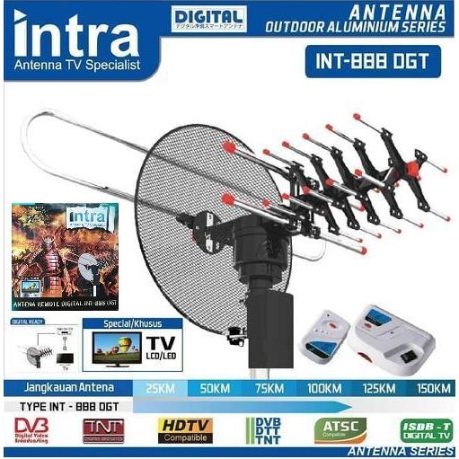 DGT Antena digital Intra INT-888 Tv outdoor Remote For tabung & Led Tv
