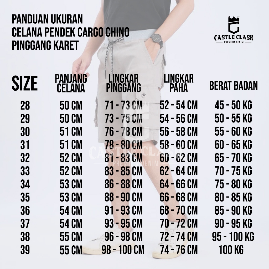 DISKON CASTLE CLASH CELANA CARGO PENDEK PRIA PREMIUM ADVENTURE SHORT PANTS MULTI POCKET BAHAN KATUN