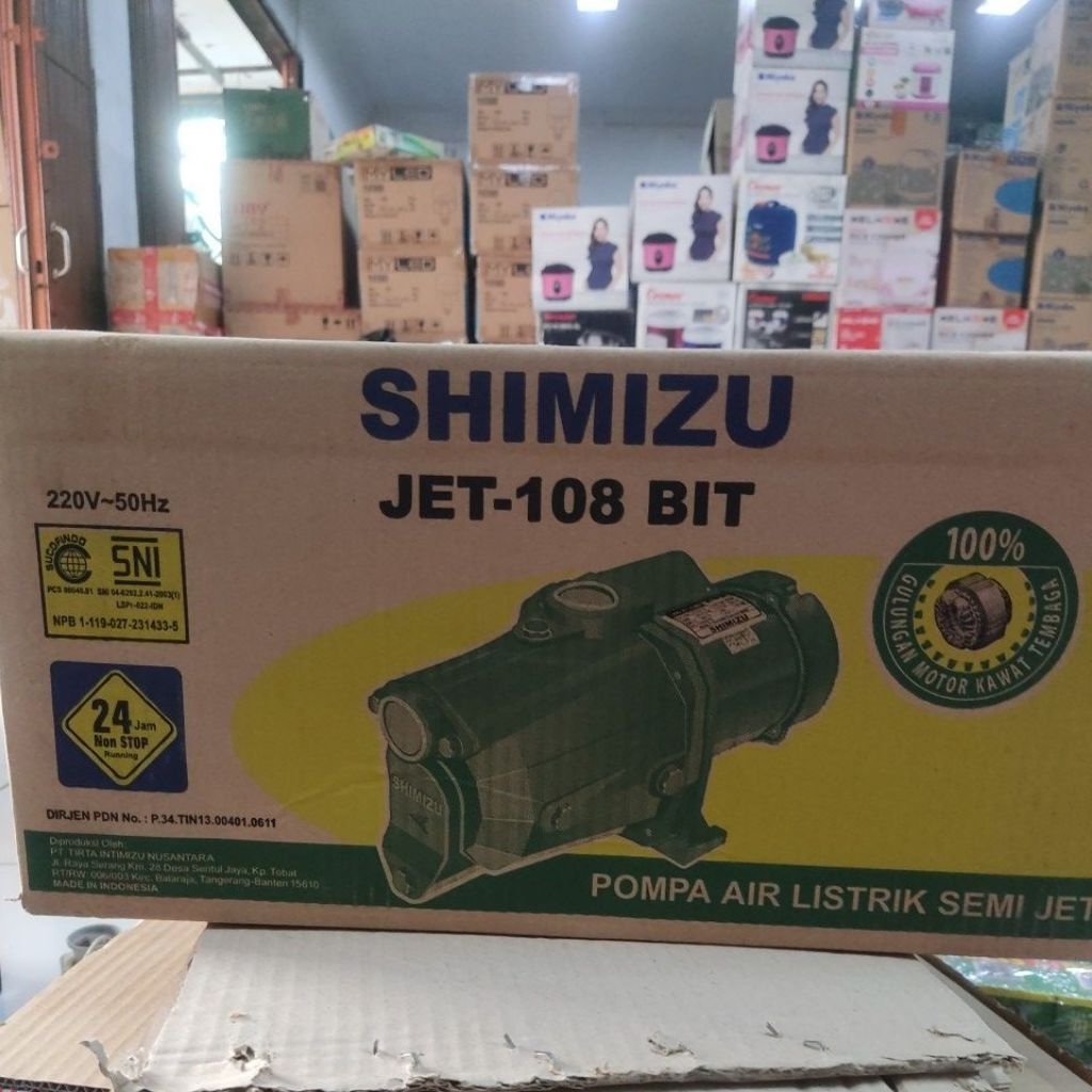 SHIMIZU JET-108 BIT / Pompa Air / Pompa Air Shimizu / Penyedot Air / Pompa / Air / Shimizu