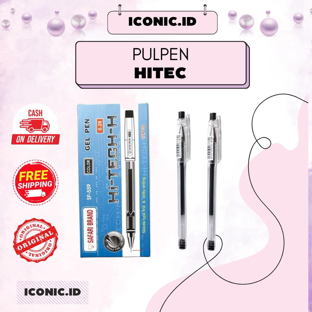 

Iconic.id-Pulpen Hitec 0.28 / Pulpen Hitec Satuan / Pulpen 0.28 / Pulpen Hitec 0.28 Satuan